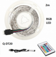 ΤΑΙΝΊΑ LED RGB USB 2M ΜΕ ΤΗΛΕΧΕΙΡΙΣΤΉΡΙΟ Q-DT20 ANDOWL
