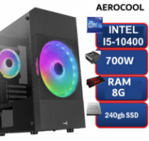 GAMING PC AEROCOOL (INTEL CORE I5-10400 2.9GHZ/8G/SSD240G) NEW
